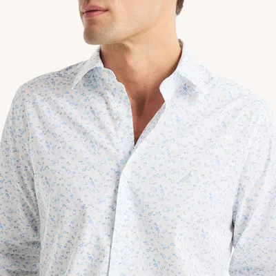 Nautica Mens Classic Fit Wrinkle-resistant Printed Shirt