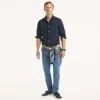 Nautica Mens Classic Fit Wrinkle-resistant Printed Shirt In Blue