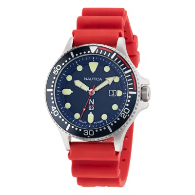 Nautica Mens Cocoa Beach Solar-powered Recycled 3-hand Watch In Multi