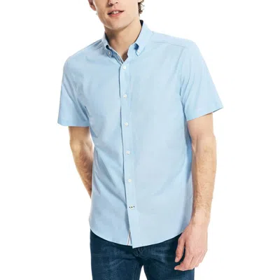 Nautica Mens Collar Cotton Button-down Shirt In Animal Print