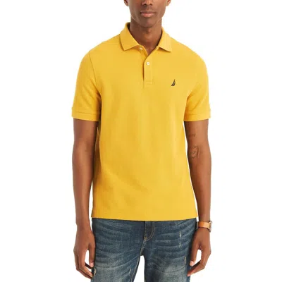 Nautica Mens Collar Moisture Wicking Polo In Multi