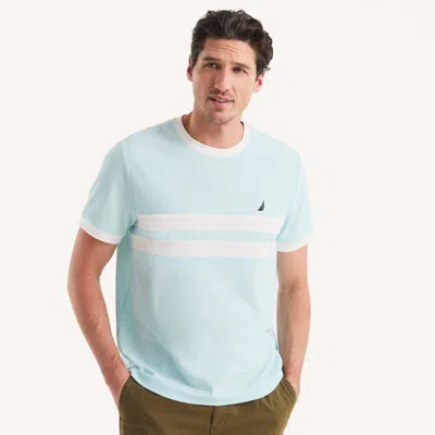 Nautica Mens Colorblock Crewneck T-shirt In Multi