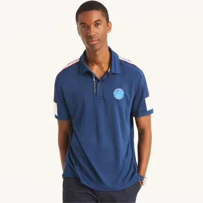 Nautica Mens Competition Sustainably Crafted Classic Fit Polo In Multi