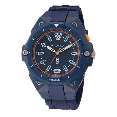 Nautica Mens Coronado Bay 3-hand Watch In Blue