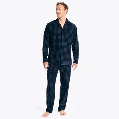 Nautica Mens Cozy Camp Pajama Set In Multi