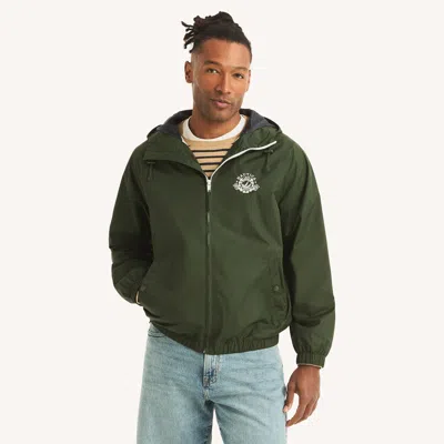 Nautica Mens Crest Logo Jacket In Green