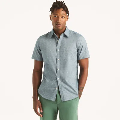 Nautica Mens Dobby Striped Short-sleeve Shirt In Multi