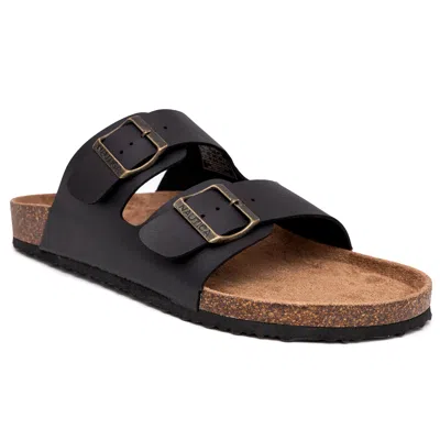Nautica Mens Double Buckle Sandal In Black