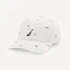 Nautica Mens Embroidered Cap In White