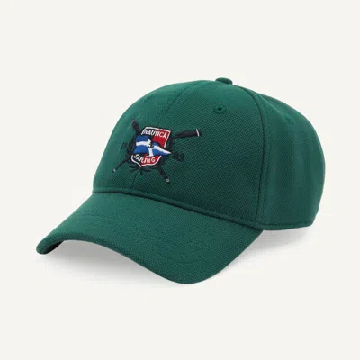 Nautica Mens Embroidered Graphic Cap In Green