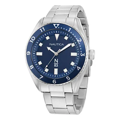Nautica Mens Finn World 3-hand Stainless Steel Watch In Multi
