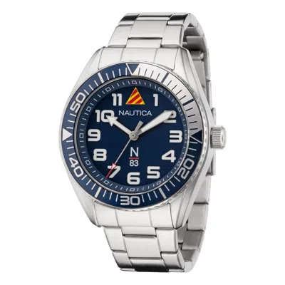 Nautica Mens Finn World Stainless Steel 3-hand Watch