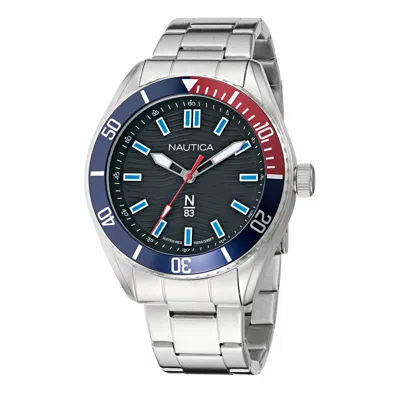 Nautica Mens Finn World Stainless Steel Watch In Multi