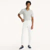Nautica Mens Flat-front Linen Deck Pant In White