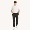 Nautica Mens Flat-front Performance Pant In Black