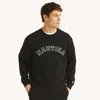Nautica Mens Fleece Crewneck Sweatshirt In Black