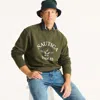 Nautica Mens Fleece Crewneck Sweatshirt In Animal Print
