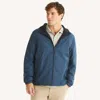 Nautica Mens Fleece Jacket In Blue