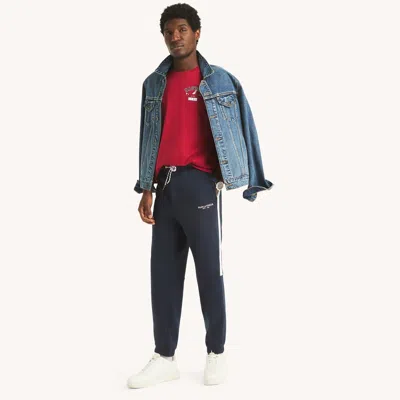 Nautica Mens Fleece Jogger In Multi