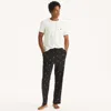 Nautica Mens Fleece Pajama Pant In Black