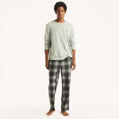 Nautica Mens Fleece Pajama Pant In Black