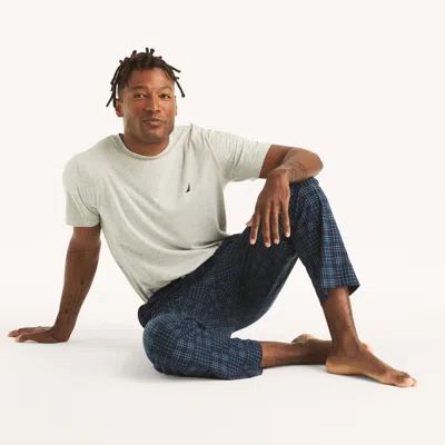 Nautica Mens Fleece Pajama Pant In Blue