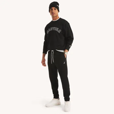 Nautica Mens Fleece Pant In Black