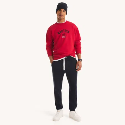 Nautica Mens Fleece Pant In Blue