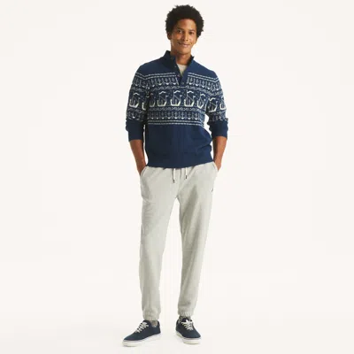 Nautica Mens Fleece Pant In Blue