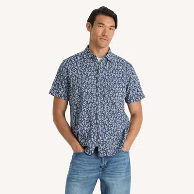 Nautica Mens Floral Print Short-sleeve Shirt In Animal Print
