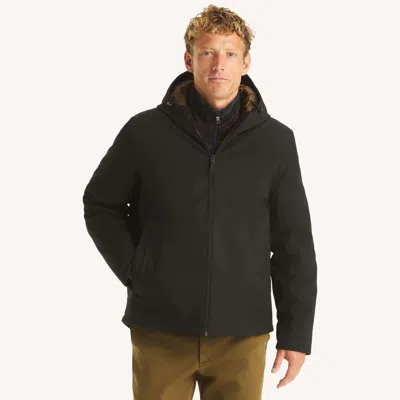 Nautica Mens Full-zip Jacket In Black