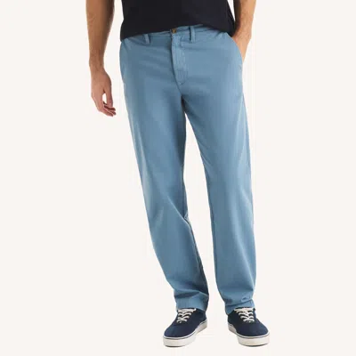 Nautica Mens Garment-dyed Deck Pant In Blue