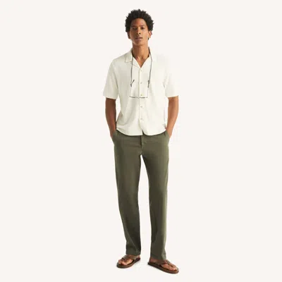 Nautica Mens Garment-dyed Deck Pant In Brown