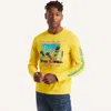 Nautica Mens Graphic Long-sleeve T-shirt In Multi
