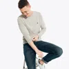 Nautica Mens Heathered Crewneck Long-sleeve T-shirt In Grey