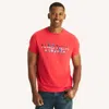 Nautica Mens Heritage Flag Graphic T-shirt In Red