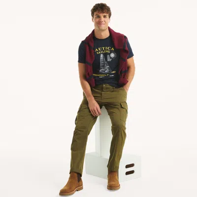 Nautica Mens International Challenge Graphic T-shirt In Multi