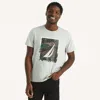 Nautica Mens J-class Graphic T-shirt In Grey
