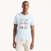 Nautica Mens Jet Ski Graphic T-shirt In Blue