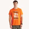 Nautica Mens Keep It Reel Graphic T-shirt In Multi