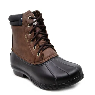 Nautica Mens Lace-up Duck Boot In Black