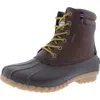 Nautica Mens Lace-up Faux Leather Winter & Snow Boots In Multi