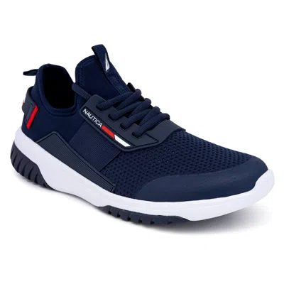 Nautica Mens Lace-up Sneaker In Blue