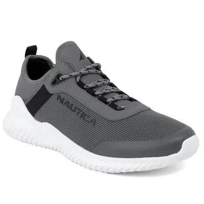 Nautica Mens Lace-up Sneaker In Gray