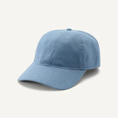 Nautica Mens Linen Baseball Cap In Blue