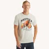 Nautica Men's Lob-star Graphic T-shirt In Grey