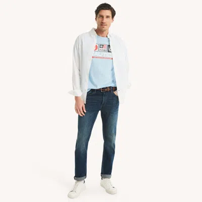 Nautica Mens Logo Graphic T-shirt In Multi