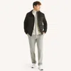 Nautica Mens Mixed Media Jacket In Burgundy