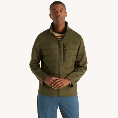 Nautica Mens Mixed Media Jacket In Multi