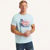 Nautica Mens Mussel Beach Graphic T-shirt In Multi